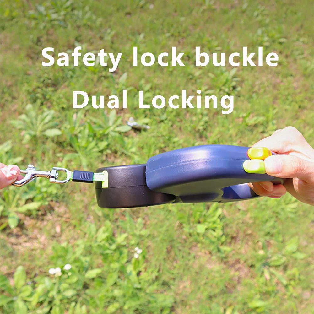 Purilite Select Auto Retractable Double-Ended Dog Leash