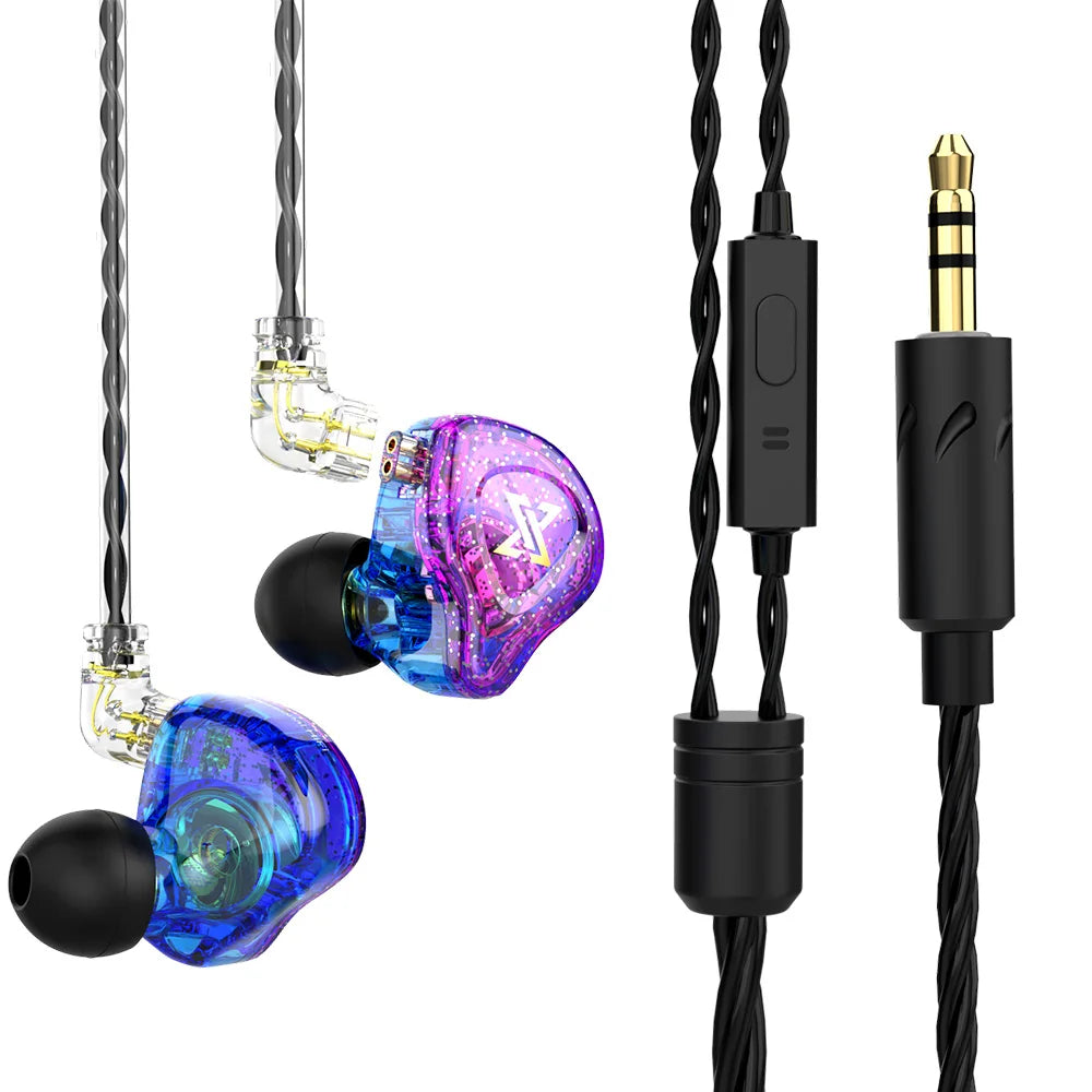 Purilite Select QKZ AK6 Copper Driver HiFi Wired Earphones 3.5MM