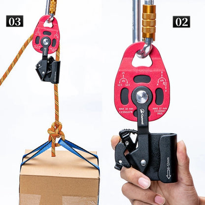 Purilite Select Climbing Lifting Pulley | Heavy-Duty Rope Lift Device | Rock Climbing & Rescue Gear | High Altitude Effortless Lifting