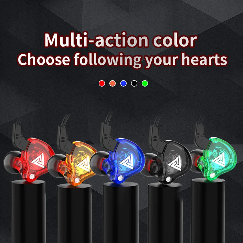 Purilite Select QKZ AK6 Copper Driver HiFi Wired Earphones 3.5MM