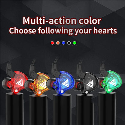 Purilite Select QKZ AK6 Copper Driver HiFi Wired Earphones 3.5MM