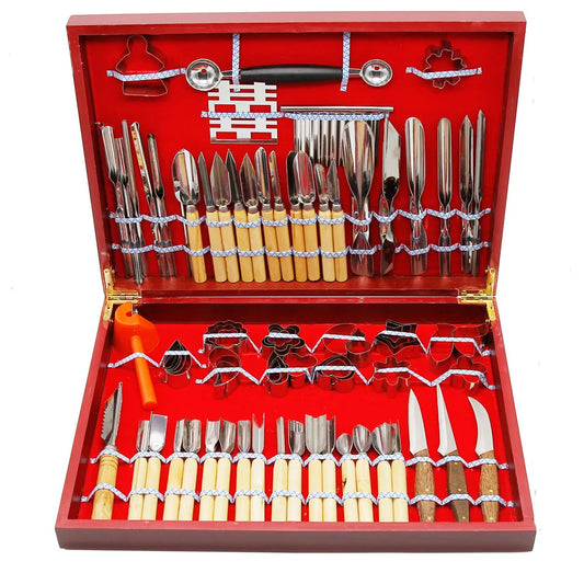 Purilite Select 80pcs Culinary Chef Carving Tool Set