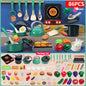 Purilite Select Kids Kitchen Toys Set 92/86/69/59 PCS Pretend Play Kitchen Accessories with Play Pots and Food Cooking Toy Set for Boys and Girls
