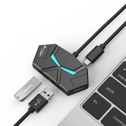 Purilite Select 0.6CM/1.2M 7-Port USB2.0 Hub