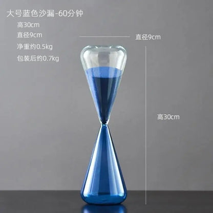 Purilite Select Modern Clear Glass Hourglass Timer