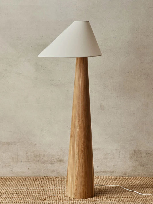 Purilite Select Tapered Oak Wood Floor Lamp