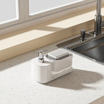 Purilite Select 2-in-1 Kitchen Dish Soap Dispenser with Sponge Holder