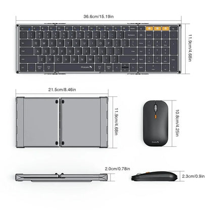 Purilite Select Foldable Keyboard and Mouse XKM01 Combo