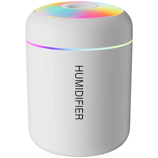Purilite Select 180ML USB Mini Air Humidifier | Ultrasonic Aroma Diffuser | Essential Oil Mist Maker with Soft LED Light for Home, Bedroom & Car | Set of 2