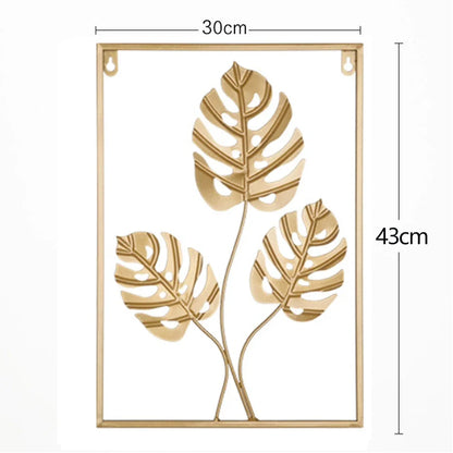 Purilite Select Golden Rectangle Metal Wall Hanging