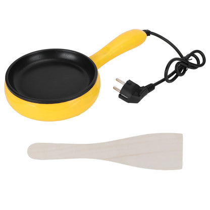 Purilite Select 350W Mini Electric Frying Pan | Non-Stick Egg & Pancake Maker with Wooden Spatula | Portable Kitchen Cooking Pan