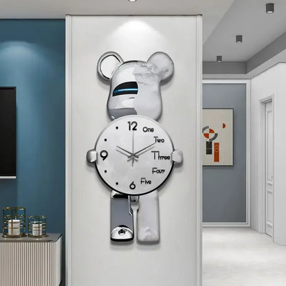Purilite Select Aesthetic Bear Wall Clock with LED Lamp