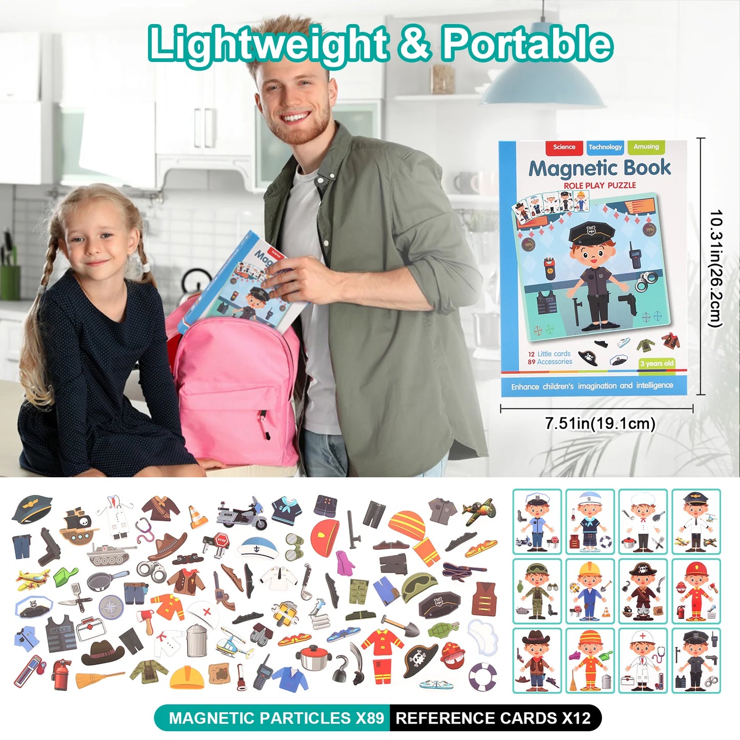 Purilite Select Funny Children’s Intelligent Magnetic Book