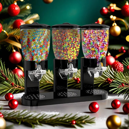 Purilite Select | Single / Dual / Triple Control Dry Food Dispenser | Multipurpose Snack & Cereal Storage Container