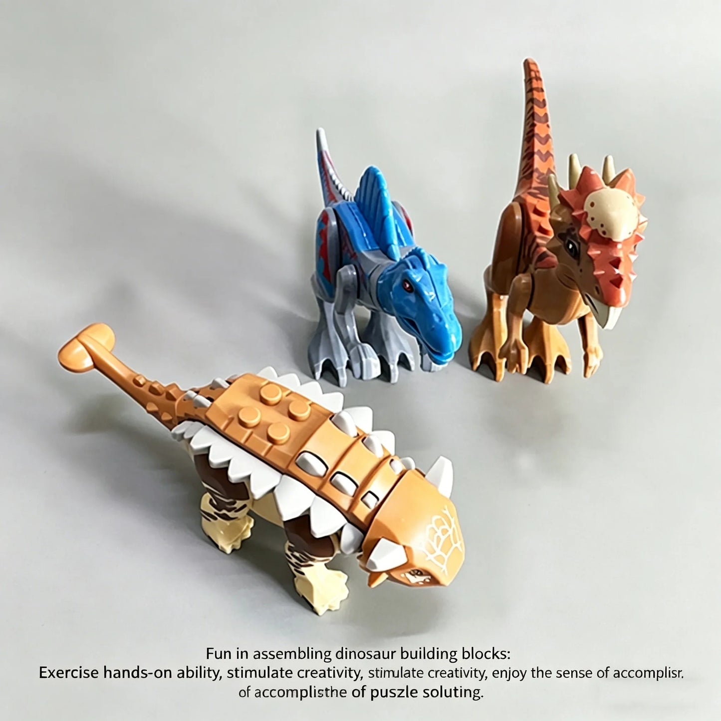 Purilite Select Jurassic Dinosaur Building Blocks Set | Mini Dinosaur Figures | Educational Construction Toy | Creative STEM Gift for Kids