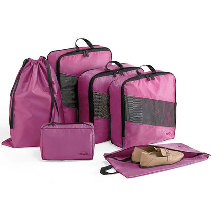 Purilite Select 6‑PCS Waterproof Compression Packing Cubes Set