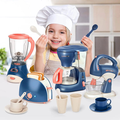 Purilite Select Kids Kitchen Play Appliance Set – Pretend Play Washing Machine, Oven, Microwave & Bread Maker Toy Set