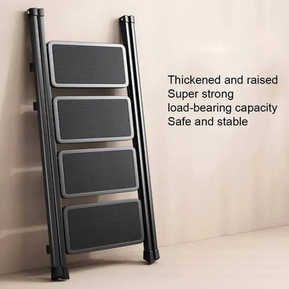 Purilite Select Folding Lightweight Step Ladder | Portable Kitchen Step Stool | Anti-Slip Pedal Ladder for Adults | Multi-Functional Closet Stool