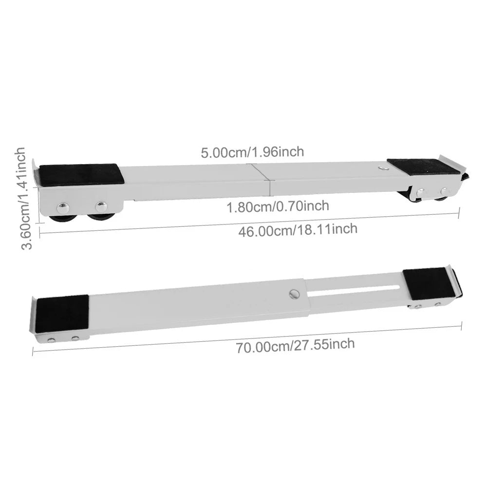Purilite Select Mobile Roller Bracket | Adjustable Refrigerator & Washing Machine Stand | Heavy Duty 24 Wheel Universal Appliance Base