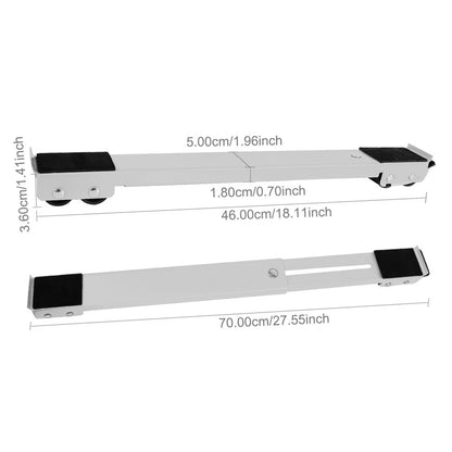 Purilite Select Mobile Roller Bracket | Adjustable Refrigerator & Washing Machine Stand | Heavy Duty 24 Wheel Universal Appliance Base