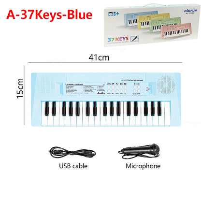 Purilite Select 37 Keys Kids Electronic Piano Organ Keyboard with Microphone