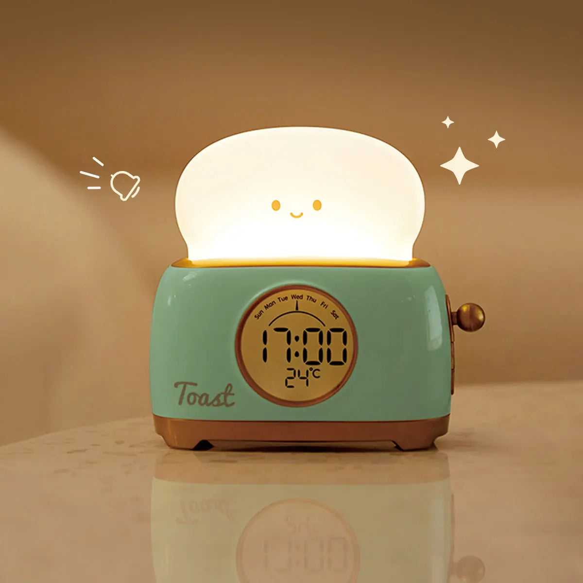 Purilite Select Toaster Night Light Alarm Clock