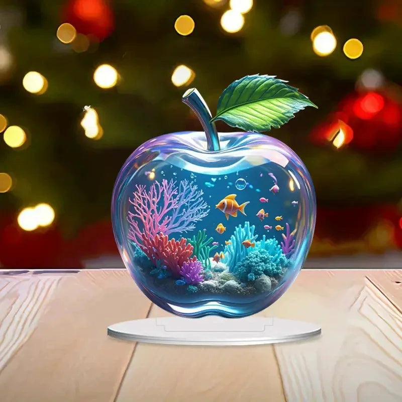 Purilite Select 2D Acrylic Apple Shape Table Ornaments