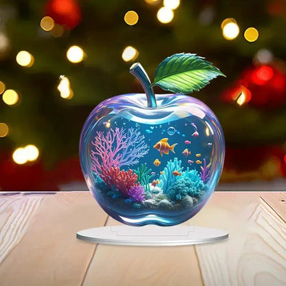 Purilite Select 2D Acrylic Apple Shape Table Ornaments