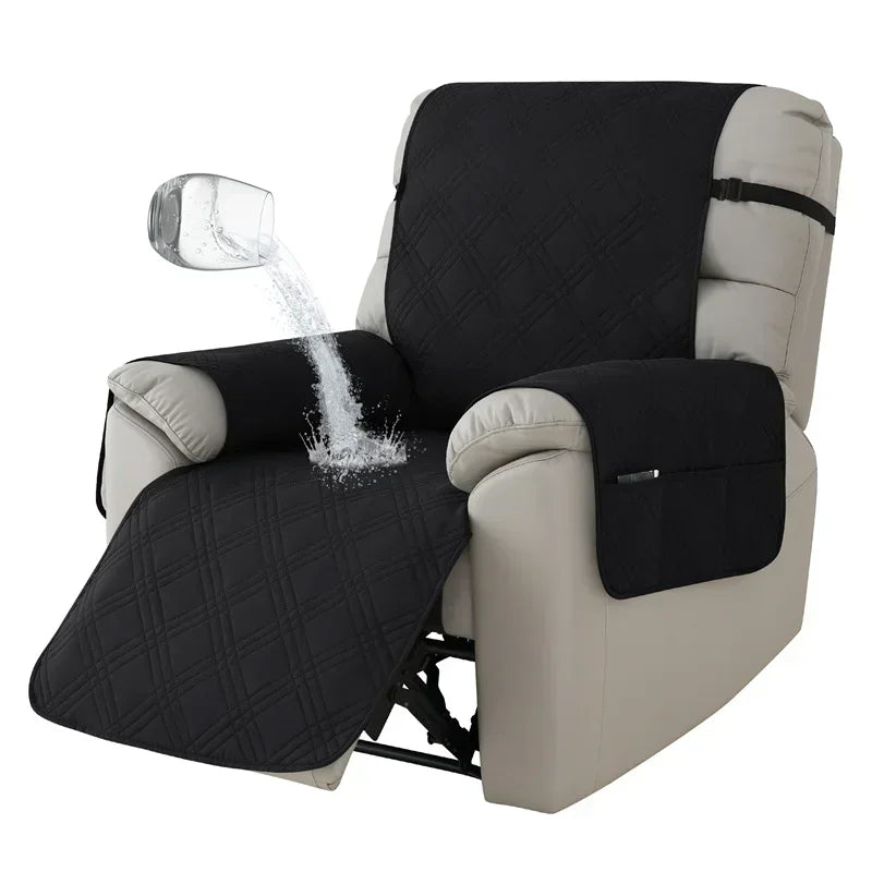 Purilite Select 1-Seater Waterproof Recliner Cover Anti-Slip Sofa Couch Furniture Protector for Pets and Kids
