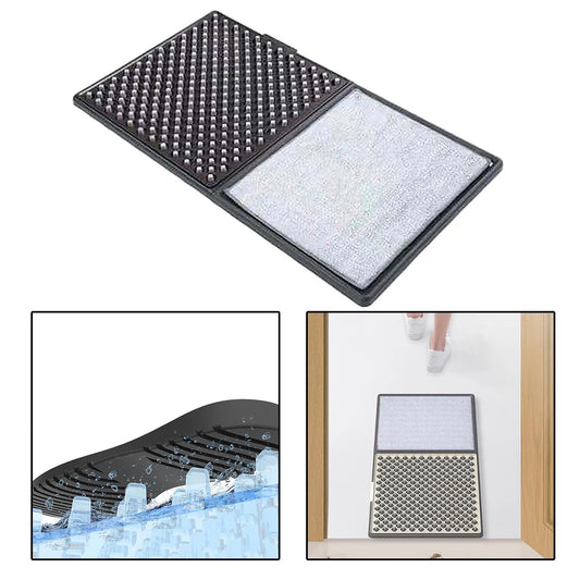 Purilite Select Disinfecting Shoe Sanitizing Entrance Doormat with Non-Slip Backing – Dual Zone Absorbent Floor Mat for Home and Office