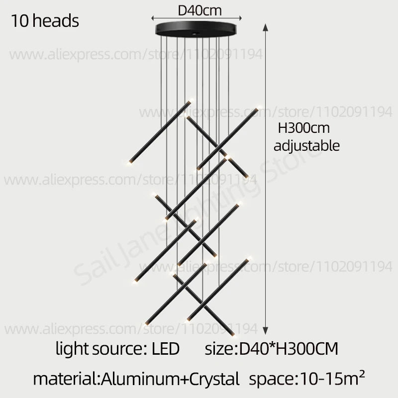 Purilite Select Nordic Style Staircase Pendant Lamp