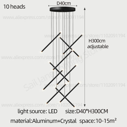 Purilite Select Nordic Style Staircase Pendant Lamp
