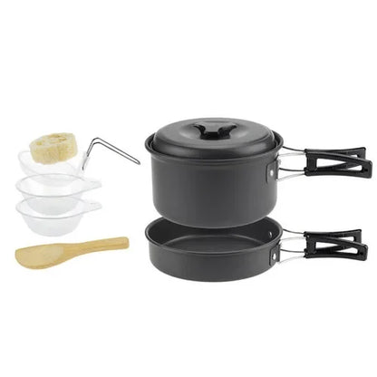 Purilite Camping Cookware Set (2“3 Persons with Kettle)