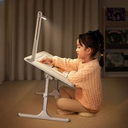 Purilite Select Foldable Lift Small Laptop Desk | Home Learning & Gaming | Adjustable Bed Lazy Table | Dormitory & Bedroom Computer Table