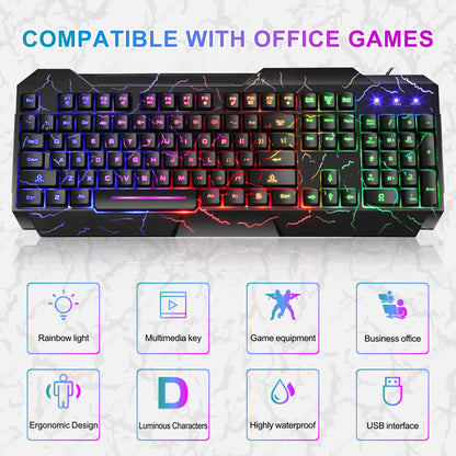 Purilite Select Ergonomic Gaming Keyboard & Mouse Set
