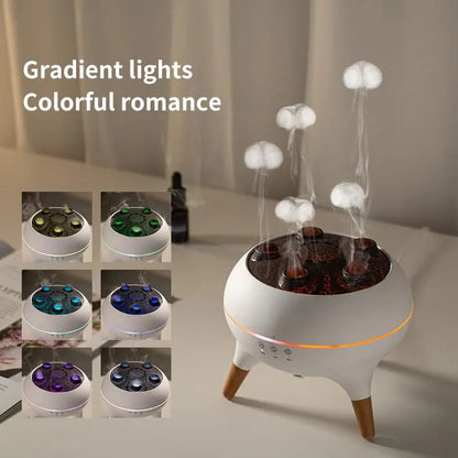 Purilite Select Dynamic Jellyfish Air Humidifier | 250ml Essential Oil Diffuser | Remote Control Ultrasonic Humidifier | 7-Color Night Light