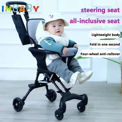 Purilite Select: baby stroller lightweight four-wheel portable travel trolley