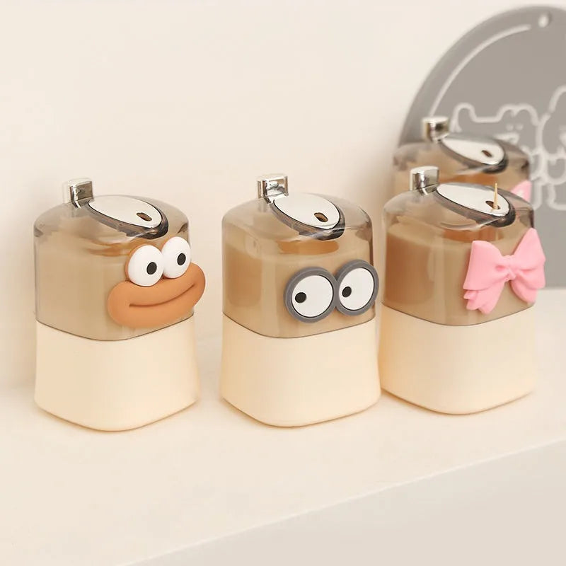 Purilite Select Push-Type Toothpick Storage Box | Automatic Pop-Up Toothpick Holder | Creative Table Decoration Accessory