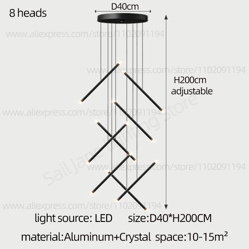 Purilite Select Nordic Style Staircase Pendant Lamp