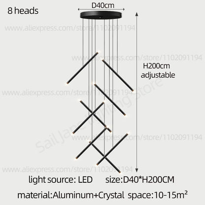 Purilite Select Nordic Style Staircase Pendant Lamp