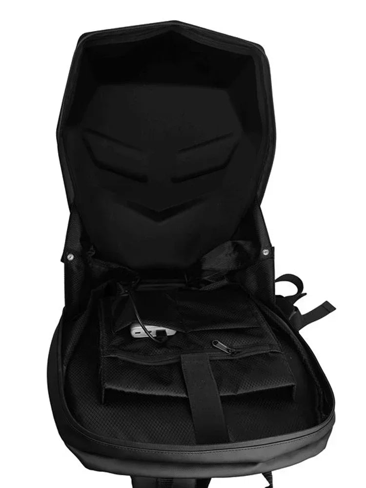 Purilite Select LED Motorcycle Backpack | Waterproof Helmet Bag | Hard Shell Riding Bag | Custom Light Display | Travel Laptop Backpack