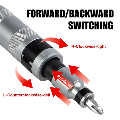 Purilite Select | Manual Impact Screwdriver Set | 7 / 12 / 13 PCS Reversible Impact Driver Kit | Heavy Duty Hand Repair Tool