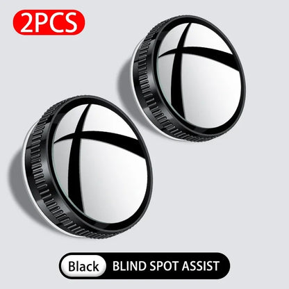 Purilite Select 2PCS 360° Adjustable Car Blind Spot Mirror Wide Angle Convex Rearview Safety Mirror (Set of 5 Pairs)
