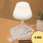 Purilite Select Multi-Functional Desk Table Lamp with Dual USB Charging Ports, Three AC Outlets and Phone Holder