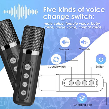 Purilite Select Portable Dual Microphone Karaoke Machine