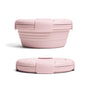 Purilite Select Silicone Folding Lunch Box Set of 3 Portable Collapsible Bowls 1100ml Leak-Resistant Food Storage Containers with Lids