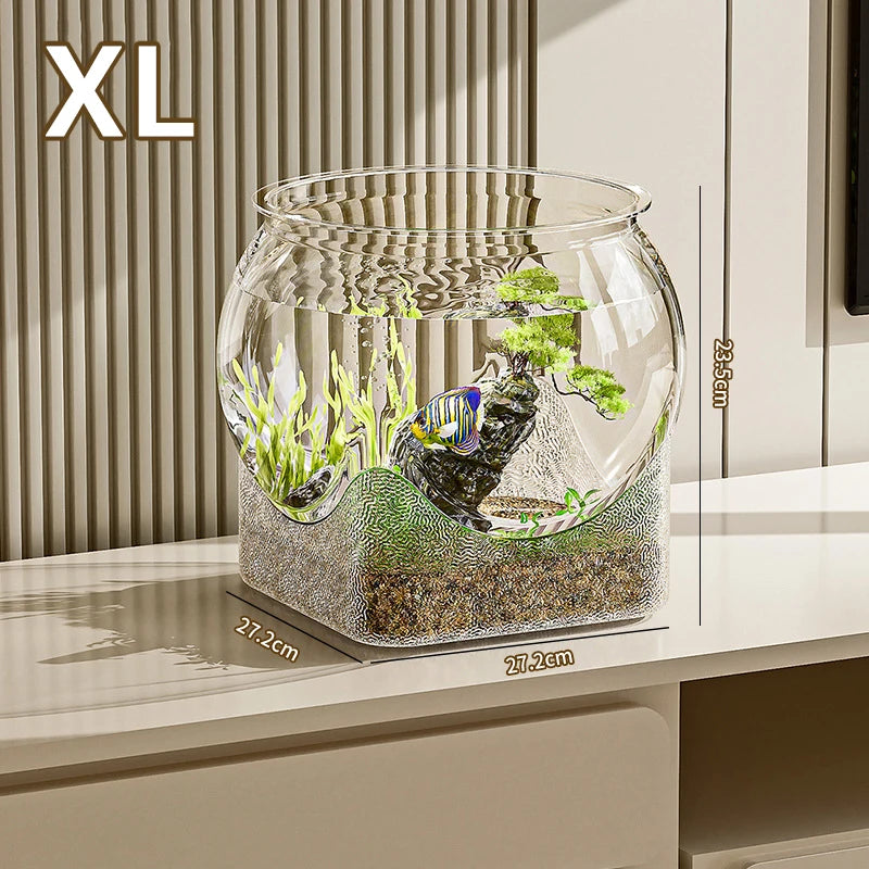 Purilite Select Clear Round Desktop Fish Tank