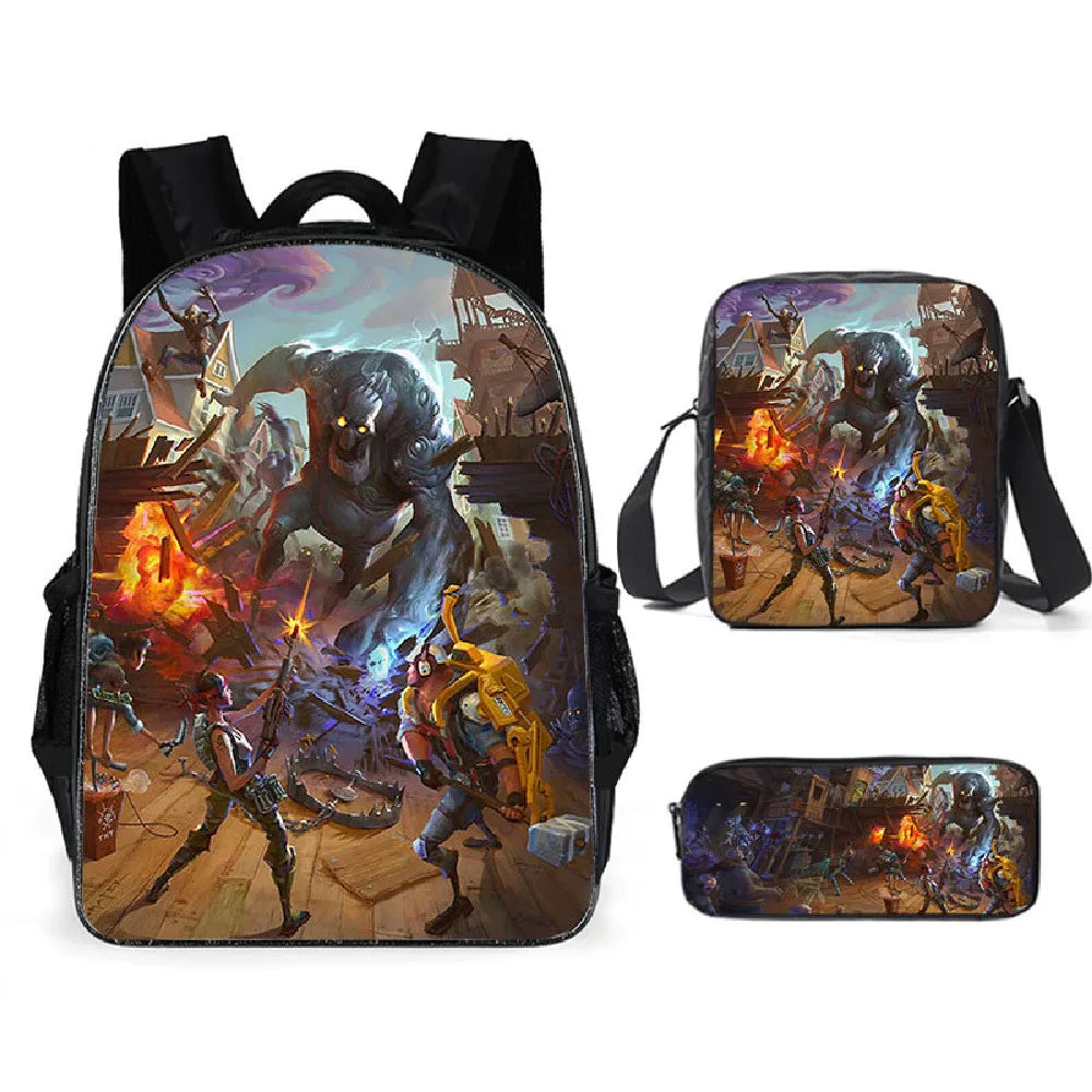 Purilite Select 3PCS Anime Fortnite Backpack Set
