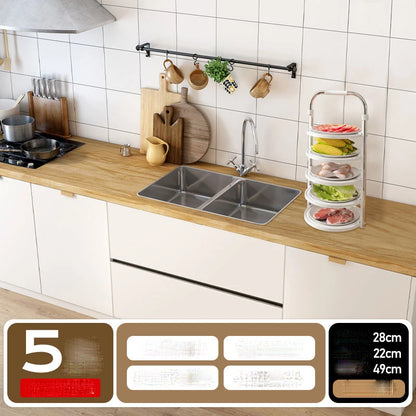 Purilite Select Foldable Kitchen Vegetable Storage Rack – Multi Layer Home Storage Organizer