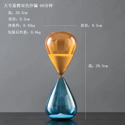 Purilite Select Modern Clear Glass Hourglass Timer